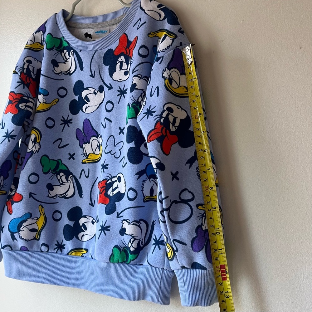 Disney Mickey & Friends Blue Sweatshirt Kids 5 Minnie Daisy Donald Goofy - Picture 5 of 8